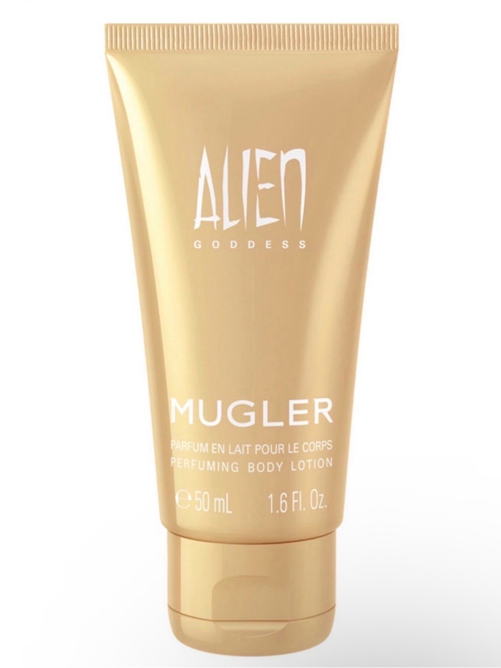 Mugler Alien Goddess Gold Body Lotion Tube